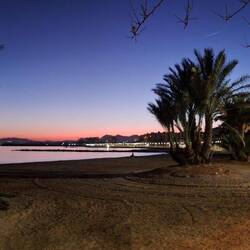 Herrlich abends an der Promenade