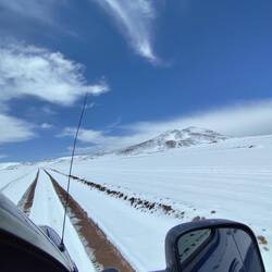 Oberhalb der Nebelgrenze ein Winter Wonderland.