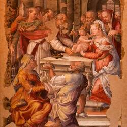 Fresco at the Farnese Chapel — Palazzo d'Accursio.