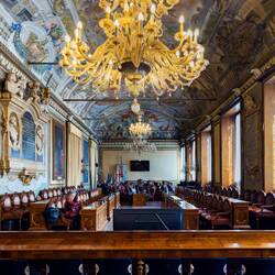 Sala del Consiglio Comunale — Palazzo d'Accursio.