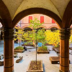 Inner courtyard — Palazzo d'Accursio.