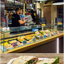 Piadina for lunch @Mercato di Mezzo — Bologna, Italy.