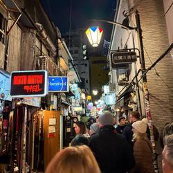 Golden Gai - instead of restaurants, 6 person bars!