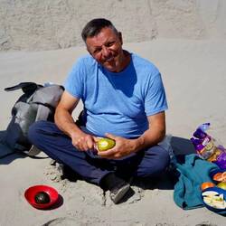 Obstpicknick am Strand