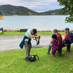 Waiting for the taxi