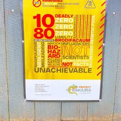 These signs are erected by those not in favour of removing non-natives animals.