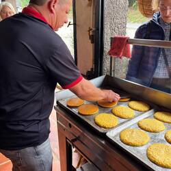 Making corn pancakes
