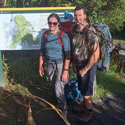 The official start of Rakiura Track at Lee Bay