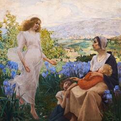 Painting by Alfredo Savini ... Collezioni Comunali d’Arte — Palazzo d'Accursio.