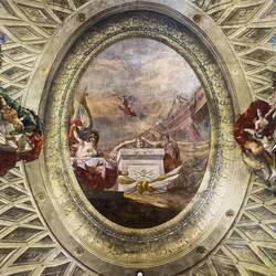 Ceiling detail ... Collezioni Comunali d’Arte — Palazzo d'Accursio.