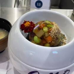 Dashi Jelly; a signature savory side dish in OMD, is my most favorite. :P