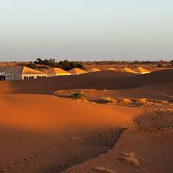 View of our camp from our walk