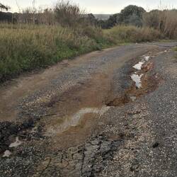 Hier war Stop in Sani .... nichts ging mehr weiter (nur noch verkehrt retour) 😰