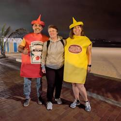 ... gab es glatt noch eine Begegnung mit Senf und Ketchup🤣