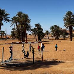 Football match in progress