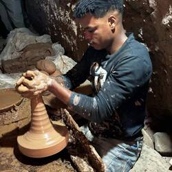 Same. He's sitting underground