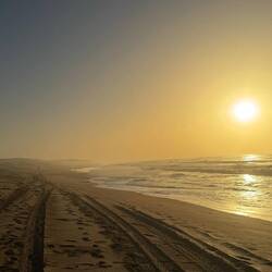 Am Weg zurück geht die Sonne unter! ☀️