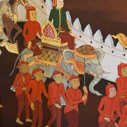 Murals in Wat Thang Sai