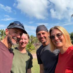 Dave and Uschi - fellow cycle tourers, 22 months into their trip, another year to go
