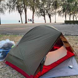 Camp spot at Hat Wa Ko Beach