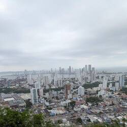 If you look closely, you can see the white cruise ship. There's room for three at the pier.