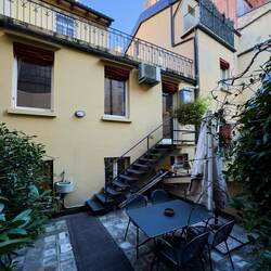 Our AirBNB for the next five nights ... Galleria Acquaderni — Bologna, Italy.