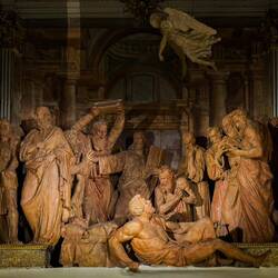 "Transit of the Virgin" (A. Lombard) @ the Oratory of the Flagellants — Bologna, Italy.