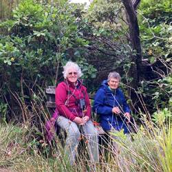Bev and Sabine having a rest