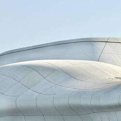 Die futuristische Dachgestaltung des TeamLab Abu Dhabi