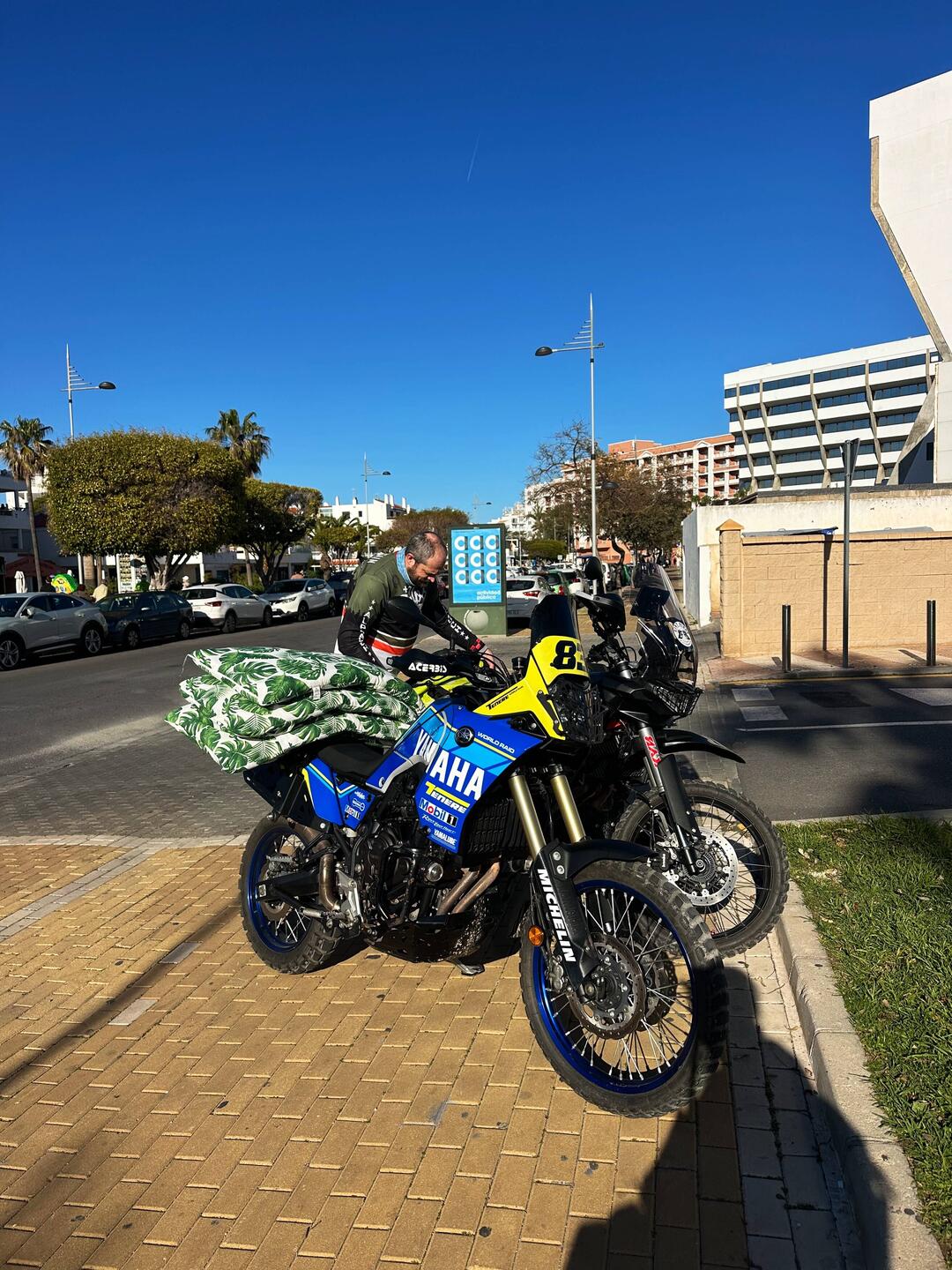 Die Matten müssen noch verstaut werden