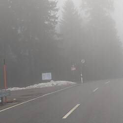 Nebel am Skilift