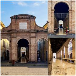 La Pescheria Vecchia in Piazza Cavour ... once filled with fishmongers — Rimini, Italy.
