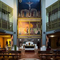 Inside the 16th century chapel that is dedicated to St Anthony of Padua — Rimini, Italy.