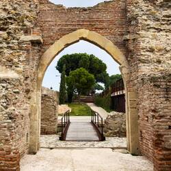 Porta Galliana dates back to the 15th century — Rimini, Italy.