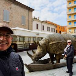 The Rhinoceros of Fellini — Rimini, Italy.