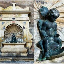 Fountain in Piazza Cavour — Rimini, Italy.