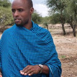 Very educated and excellent English-speaking Maasai guide.