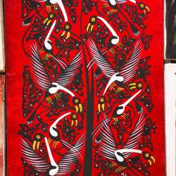 I fell in love with this painting of storks.