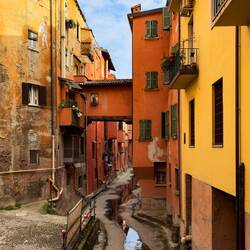 The Canal from a different perspective — Bologna, Italy.
