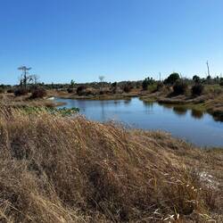 Ein Kanal mit kleinem See gehört dazu