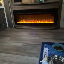 Wieder daheim: Unser (Elektro) Fireplace hat heute wieder Dauereinsatz