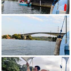 Mit Captain Juan geht's heute mit uns zwei Landratten nach Livingston. Der Rio Dulce, 43 km lang