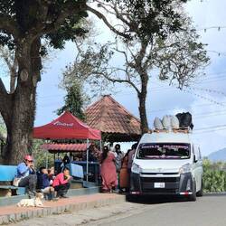 Der Großeinkauf muss aufs Dach