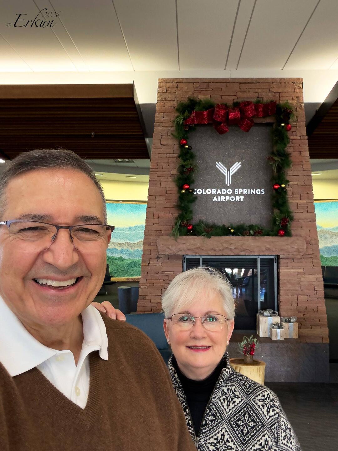 It's always nice to fly out of our local airport — Colorado Springs, Colorado.
