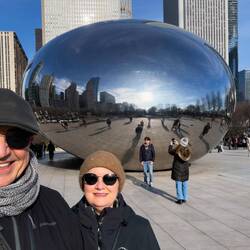 The Bean ... formally the Cloud Gate ... Millennium Park — Chicago, Illinois.