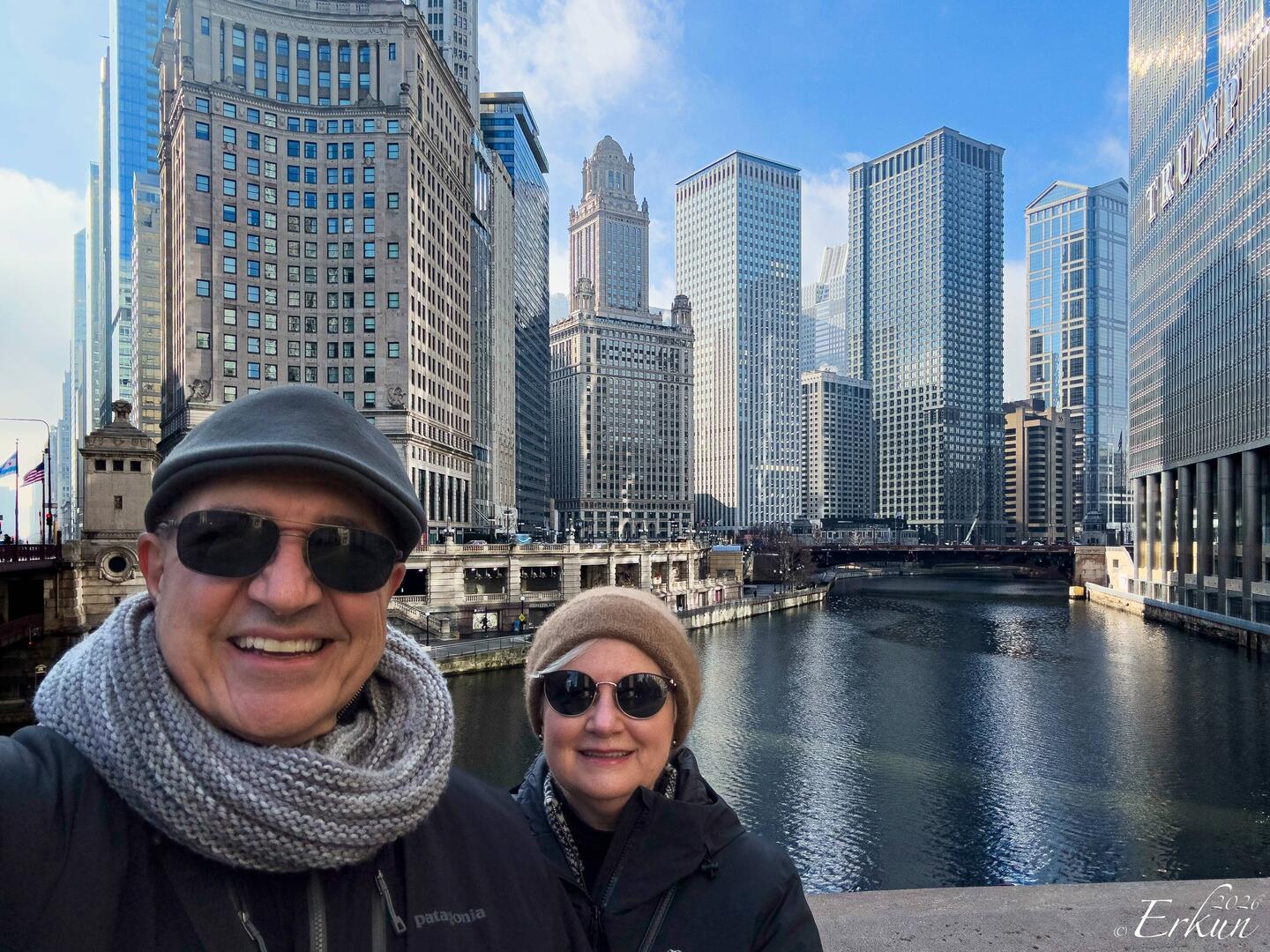 At the DuSable Bridge — Chicago, Illinois.