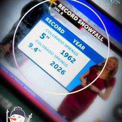 Yesterday's storm accumulation shattered the record that's been holding since 1962.