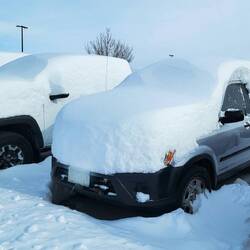 Before we can get home, we need to dig out the car — Colorado Springs, Colorado.