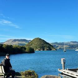Waiting for our wildlife tour boat