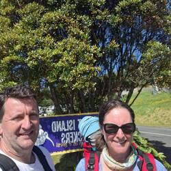 Still smiling after 3 days and 37km of walking